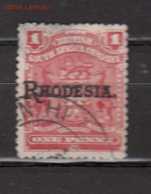 Британская Южно Африканская  компания надп  Родезия 1м 1909 - 296