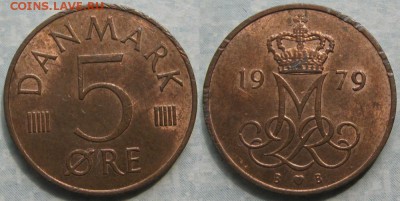 Дания 5 эре 1979 до 26-10-18 в 22:00 - Дания 5 эре 1979    9599
