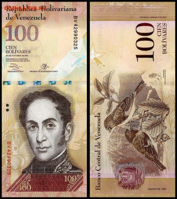 Венесуэла 100 боливар 2013 г. UNC. до 25.10. в 22:00 мск. - 5980065