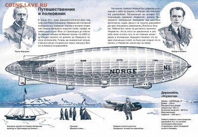 Авиация космонавтика на монетах - na_dirizhable_v_arktiku2
