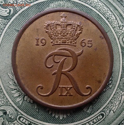 Дания - 5 эре 1965 года - 5 эре дания 001