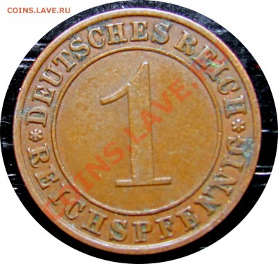 R66 Германия 1 пфенниг 1929A до 22.05 в 22°° - R66 1 1929A_1