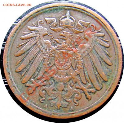 R67 Германия 1 пфенниг 1904A до 22.05 в 22°° - R67 1 1904A_2