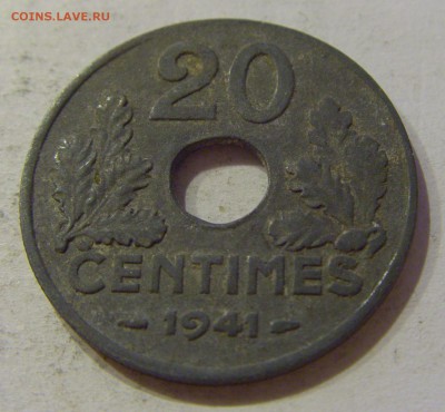 20 сантим 1941 Франция №1 27.10.2018 22:00 МСК - CIMG5527.JPG