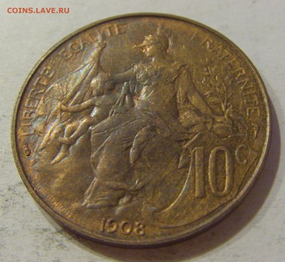 10 сантим 1908 Франция №1 27.10.2018 22:00 МСК - CIMG5531.JPG