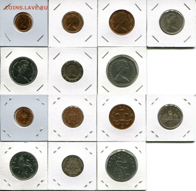 Великобритания набор 1982 unс до 25.10.18 22-00 мск - GB set 1982