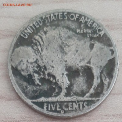 5 центов США 1934 D, "Buffalo", до 26.10 - лот 2-1