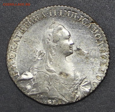 1 рубль 1769 год. СПБ-Тi-СА. UNC- 25.10.18 в 22.00 - новое фото 2