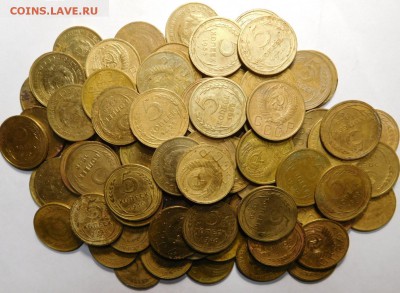 5 копеек. до 1961г. 78шт., до 29.10 в 22.00 по (МСК) - 78 пятаков.JPG