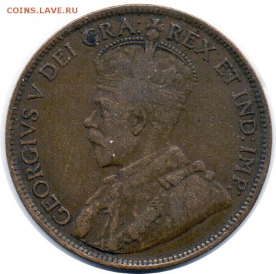 A46 Канада 1¢ 1917 до 29.10 в 22°° - A46 Канада 1 цент 1917_2