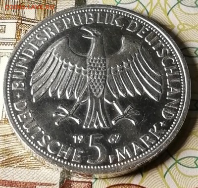 ФРГ - 5 марок 1967 года Братья Гумбольдт UNC - IMG_20181006_184512