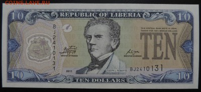 ЛИБЕРИЯ 10 долларов 2011г., ДО 28.10. - 10 долларов 2011г., А..JPG