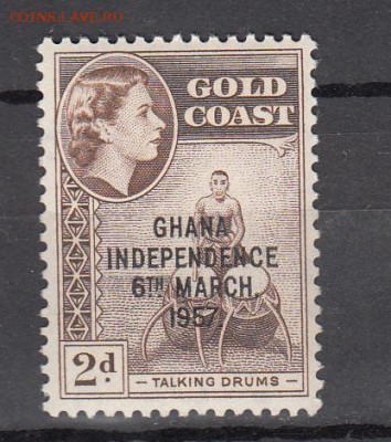 Гана 1957 1м 2д надпечатка - 359