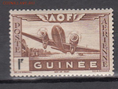Колонии 1940 Гвинея 1м 1фр - 360