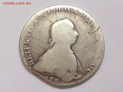 1 РУБЛЬ 1762 г. СПБ - НК . ПЁТР III . РЕДКИЙ . до 28.10 в 22 - 26907598 (0)