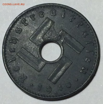Германия.10 рейхспфеннигов 1940.Оккупация.До 26.10. в 22:00 - 1159C82E-ECAC-4132-A31A-631D28C05392