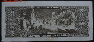 БРАЗИЛИЯ 5 крузейро 1964г.,  XF., ДО 29.10. - 5 крузейро 1964г., В.  XF..JPG
