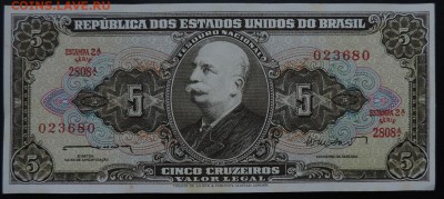 БРАЗИЛИЯ 5 крузейро 1964г.,  XF., ДО 29.10. - 5 крузейро 1964г., А.  XF..JPG