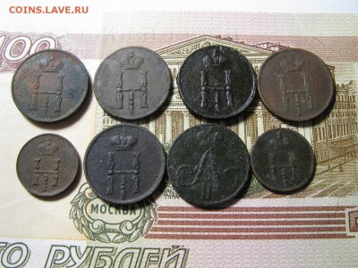 6 Денежек 1850,52,53,54,55,58 и две полушки 1851,52 г. - IMG_0274.JPG