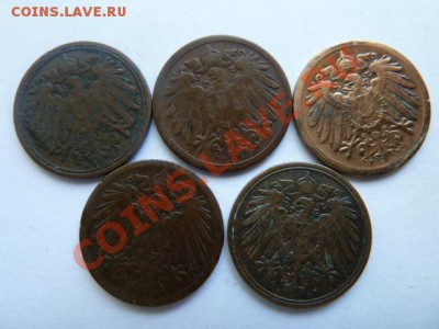 Продам монеты Германии 1873-1945гг. (ходячка) - 1пф. 1890,1891_а.JPG