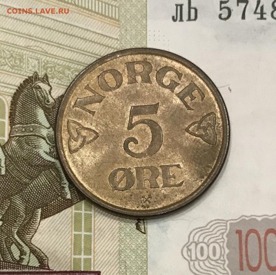 5 øre, Норвегия. UNC - 4F8DCF6A-3771-46C6-A913-591D480B3788