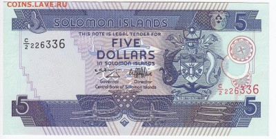 СОЛОМОНОВЫ ОСТРОВА - 5 долларов 1997 г. пресс до 01.11 в 22 - IMG_20181026_0007