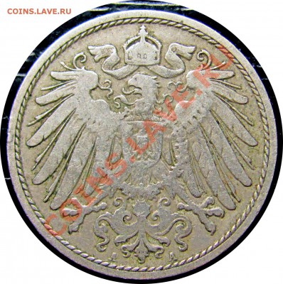 R70 Германия 10 пфеннигов 1901A до 24.05 в 22°° - R70 10 1901a_2