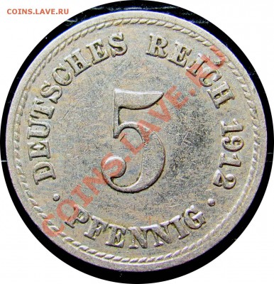 R71 Германия 5 пфеннигов 1912A до 24.05 в 22°° - R71 5 1912a_1