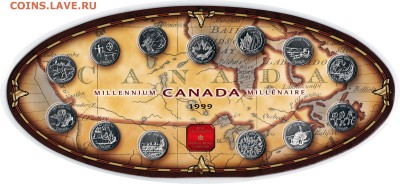 A58 Канада Набор куотеров Millenium 1999 до 02.11 в 22°° - A58_Canada Millenium Set 1999_1