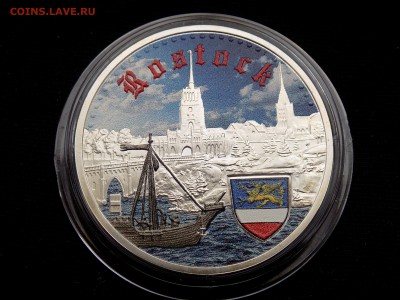Ниуэ 1 доллар 2011 Росток Ганзейский корабль Цветная Редкая - DSCN2954.JPG