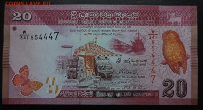 ШРИ-ЛАНКА 20 рупий 2015г., ДО 1.11. - 20 рупий 2010г., А..JPG