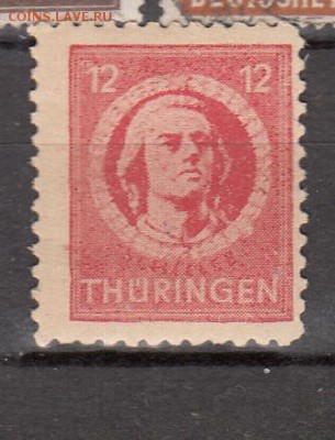 Германия Сов зона Тюрингия 1945 1м 12пф - 415