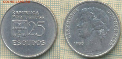 Португалия 25 эскудо 1980 г.,до 31.10.2018 г. 22.00 по Москв - Португалия 25 эскудо 1980  4272