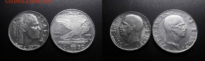 МОНЕТЫ МИРА 11-18 - Италия - набор (20ч. + 50ч.) (1942 и 1941) №5-2