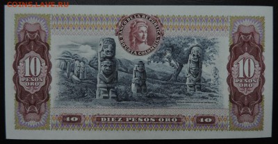 КОЛУМБИЯ 10 песо 1980г., ДО 2.11. - 10 песо 1980г., В..JPG