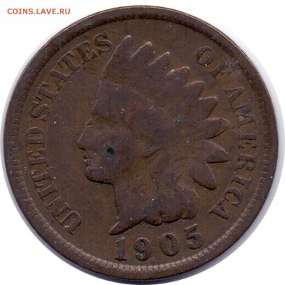 A62 США 1¢ 1905 до 04.11 в 22°° - A62 США 1 цент 1905_1
