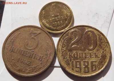20 копеек 1986 в желтом металле - P1010580.JPG