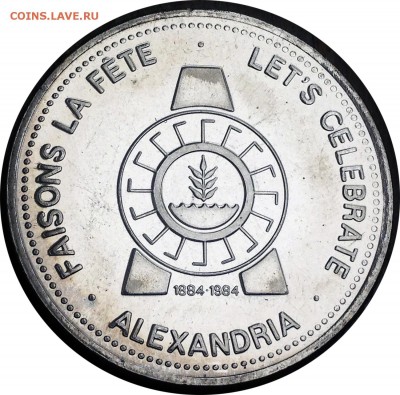 A64 Канада торговый доллар Alexandria, Ont 1984 04.11 в 22°° - A64 Canada Token 1984 Alexandria ONT_1