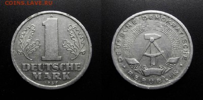 МОНЕТЫ МИРА 11-18 - ГДР – 1 марка (1956 А) алюм.