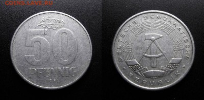 МОНЕТЫ МИРА 11-18 - ГДР – 50 пфеннигов (1958 А) алюм.