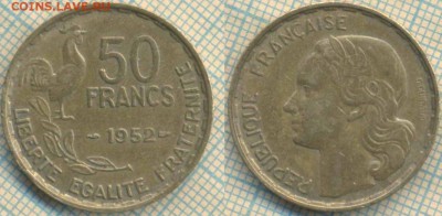 Франция 50 франков 1952 г., до 01.11.2018 г. 22.00 по Москве - Франция 50 франков 1952 4285