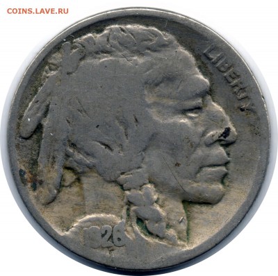 A66 США 5¢ Buffalo Nickel 1926 до 05.11 в 22°° - A66 США Buffalo Nickel 1926_1