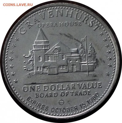 A67 Канада торговый доллар Gravenhurst Ont 1980 05.11 в 22°° - A67 Trade Dollar 1980_2