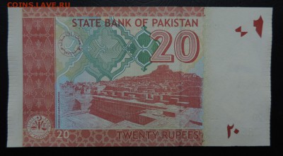 ПАКИСТАН 20 рупий 2015г., ДО 3.11. - 20 рупии 2015г., В..JPG