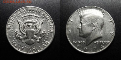 МОНЕТЫ МИРА 11-18 - США – 0,5 доллара (1974) «Дж. Кеннеди» №1