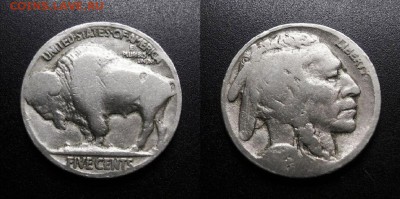 МОНЕТЫ МИРА 11-18 - США – 5 центов (1923) «Бизон; индеец»