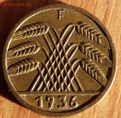 5 рейхспфеннигов 1936г.(F) -до 04.11.18 в 22.00 МСК - P1080514.JPG