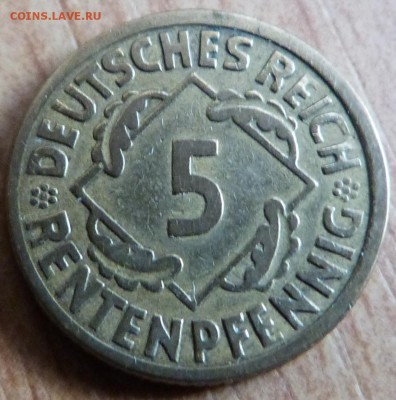 5 рентенпфеннигов 1924г.(J) -до 04.11.18 в 22.00 МСК - P1080650.JPG