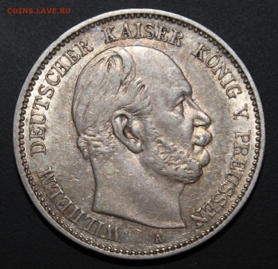 2 марки 1876 Пруссия - аверс