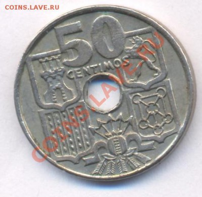 Испания 50 центимос 1956 г. До 21.05.11 г. 20-00 МСК. - Испания.1